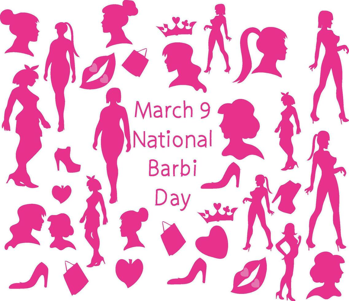 National Barbi Day vector