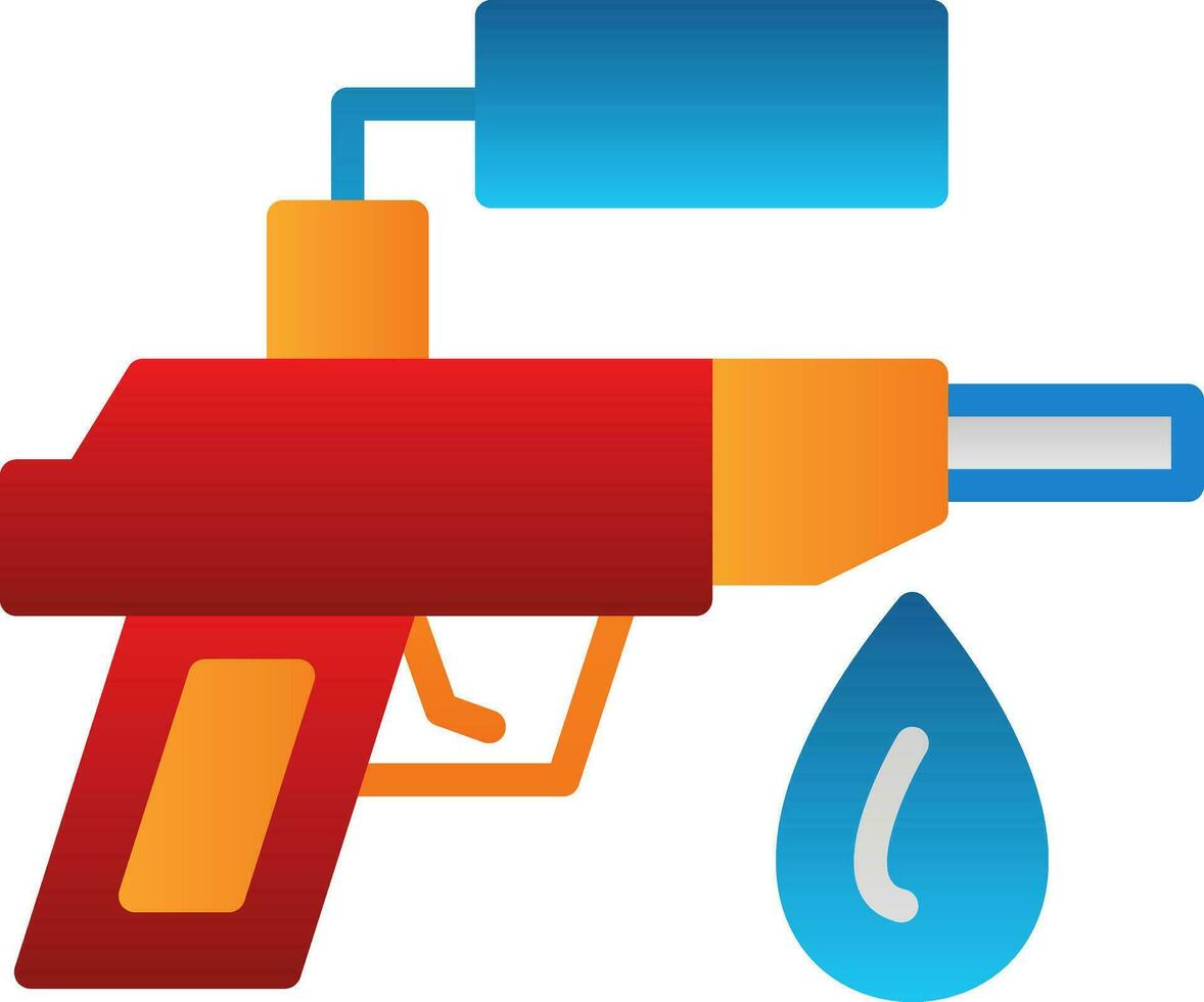 Water Gun Vector Icon Design