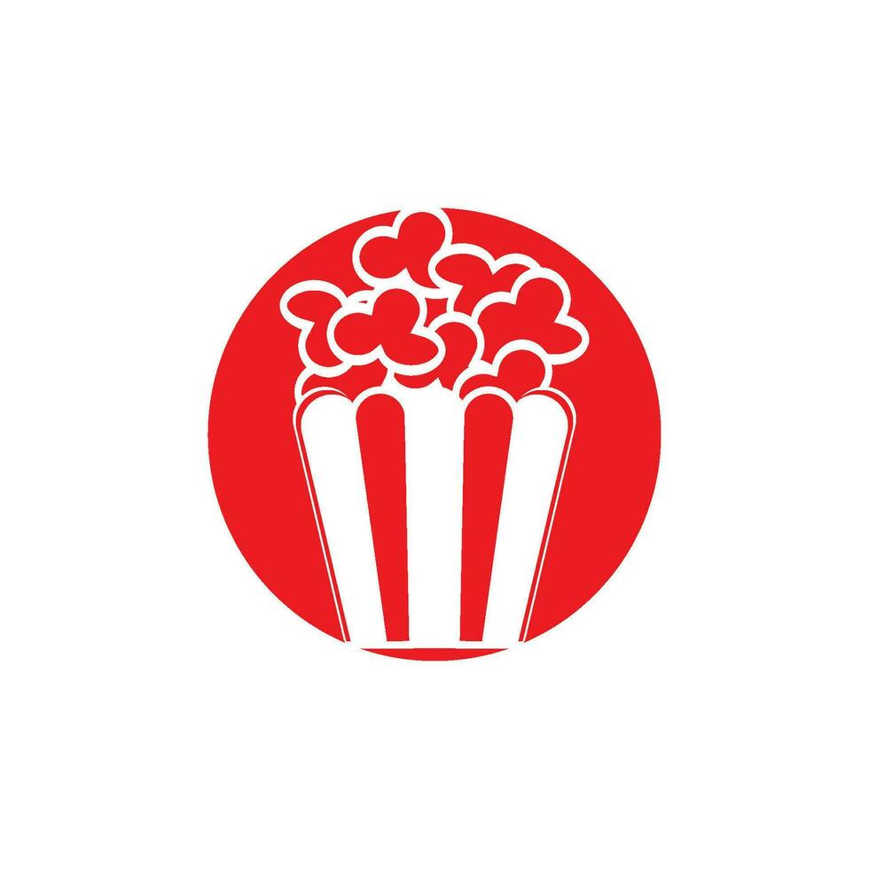 Popcorn icon vector isolated,logo design illustration