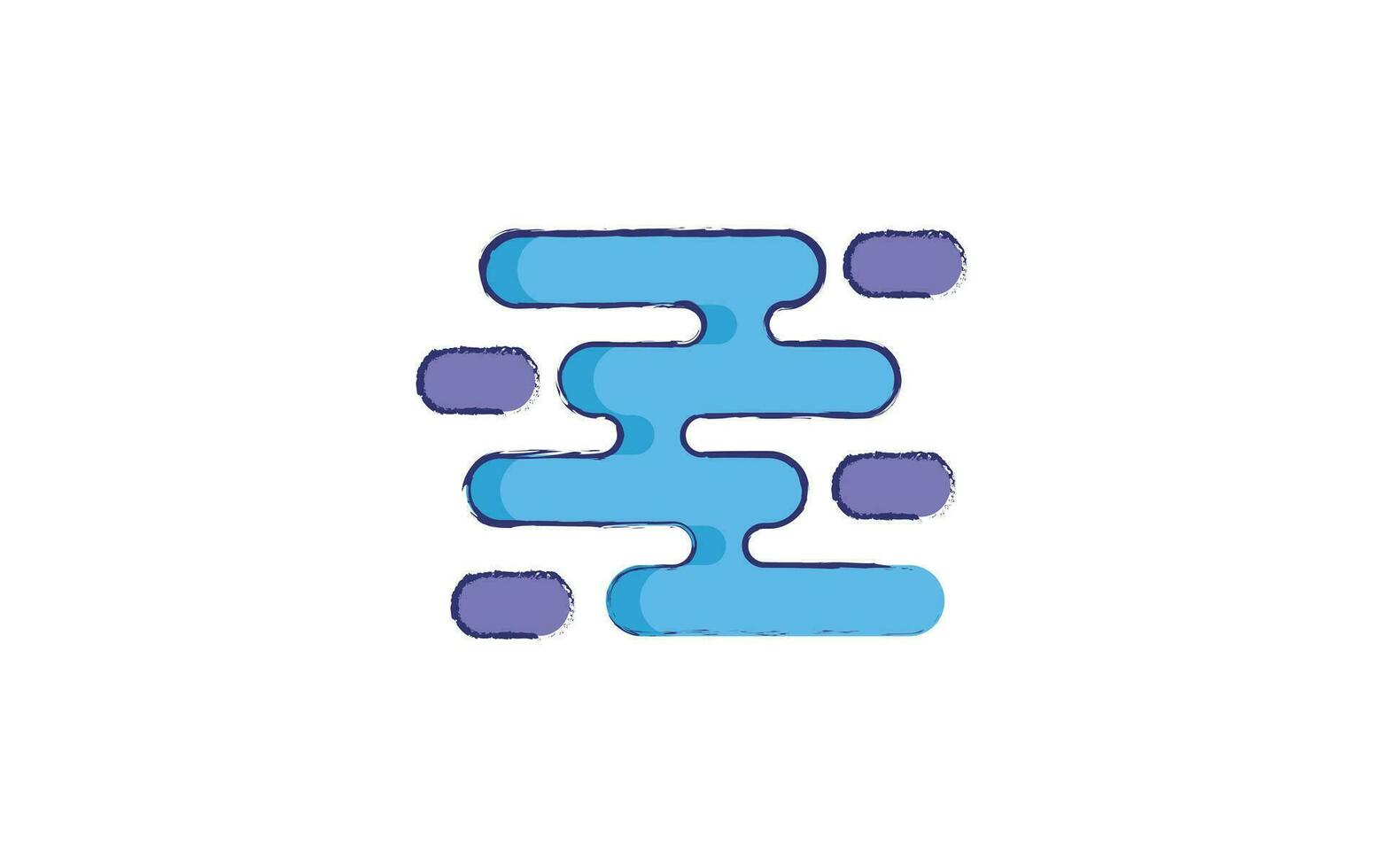 Abstract Shapes hand drawn illustration vector