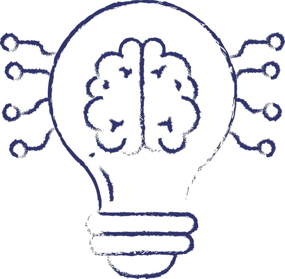 Idea hand drawn illustration vector