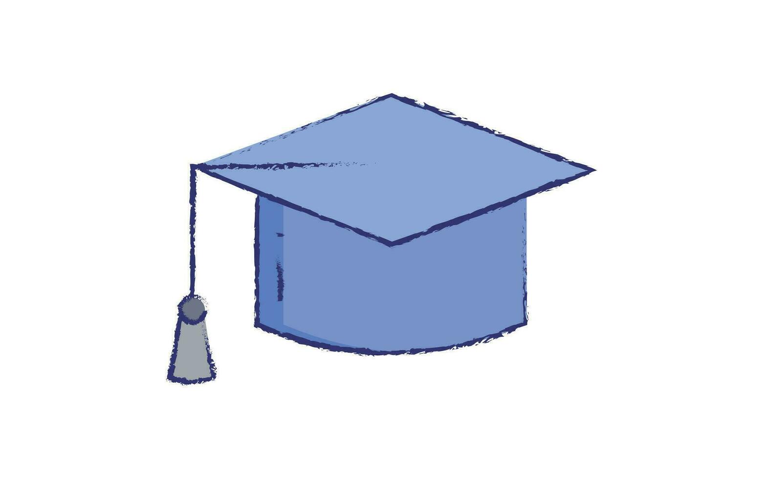 Education cap hand drawn illustration vector