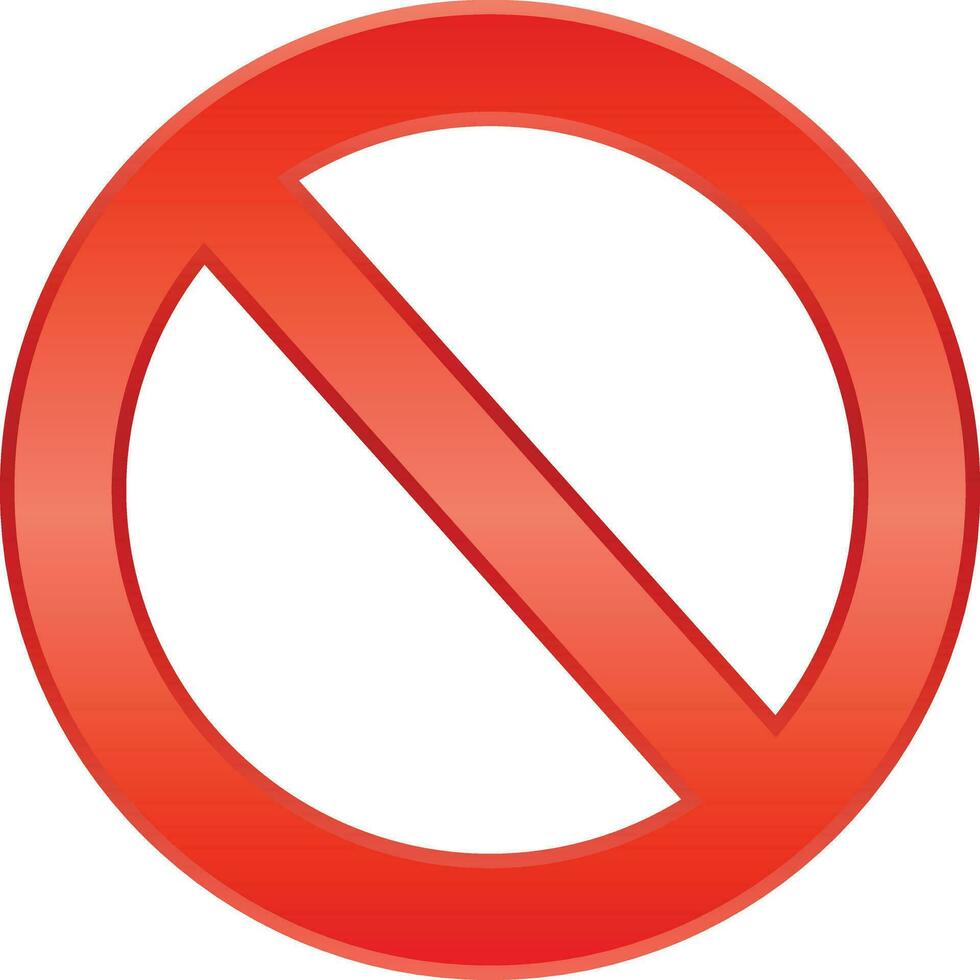 prohibir imprimir, restricción, prohibición elegante icono firmar vector