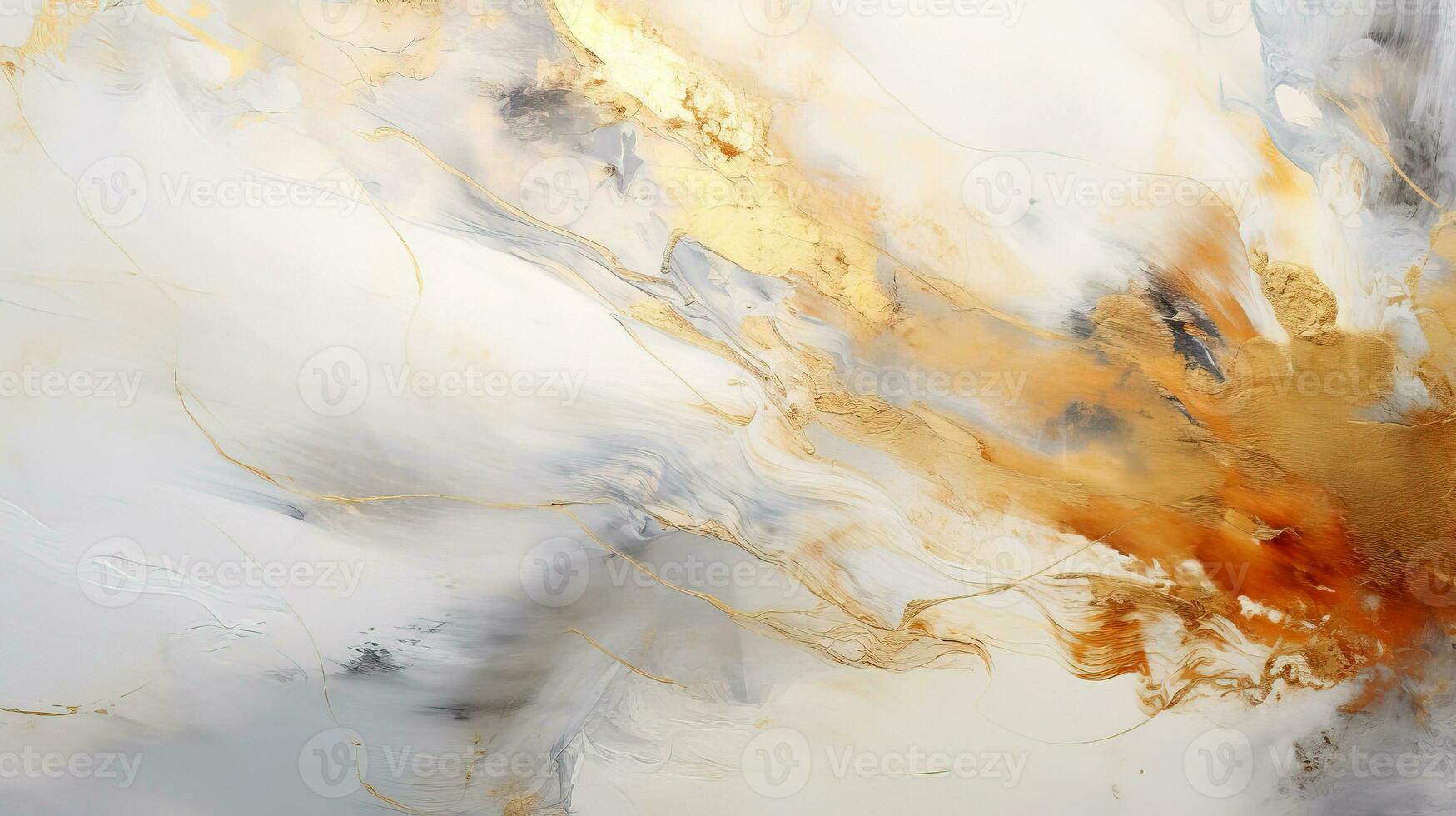 Marble ink paint abstraction with gold. Luxurious gold wallpaper. Art Deco pattern. AI-Generated photo