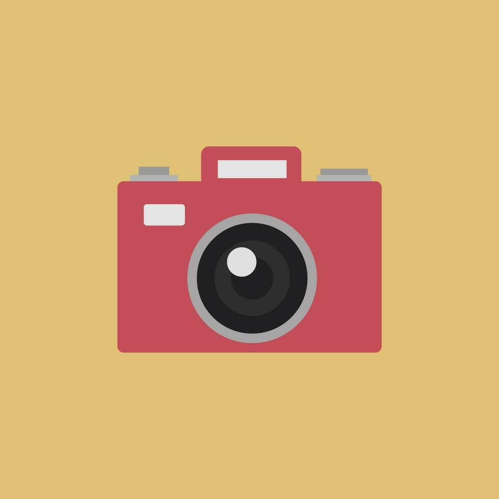 vintage camera flat design vector illustration