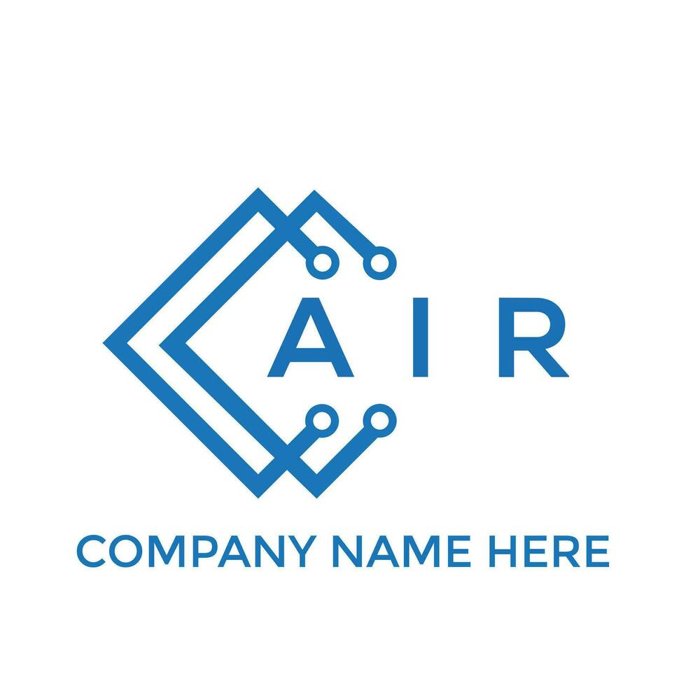 diseño de logotipo de carta de aire sobre fondo blanco. concepto de logotipo de letra de iniciales creativas de aire. diseño de carta de aire. vector