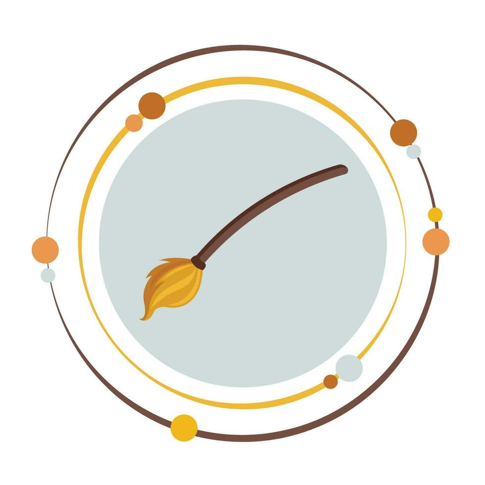 Broomstick vector illustration graphic icon symbol