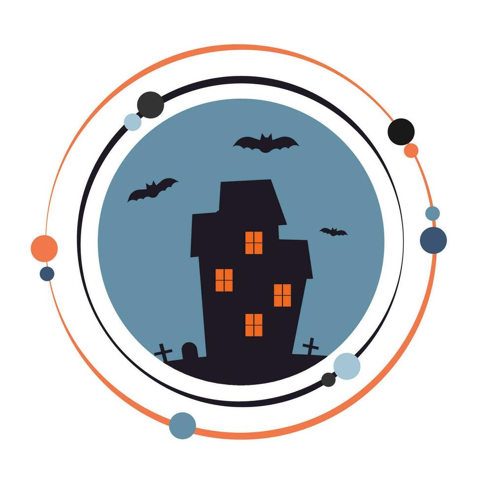 Haunted house vector illustration graphic icon symbol