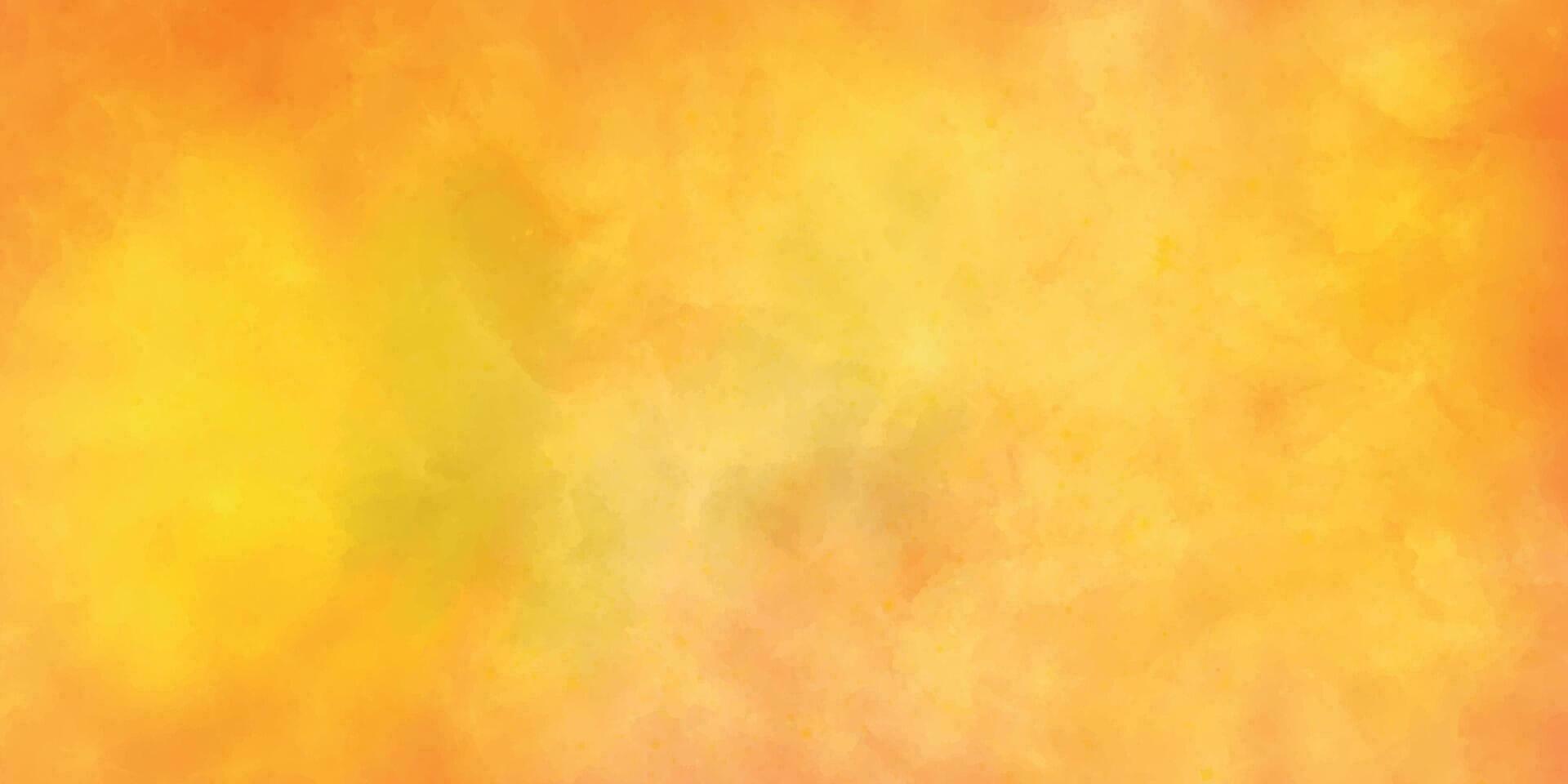 Yellow and Orange Watercolor. Watercolor Background. Yellow and Orange Background with a Watercolor Effect vector