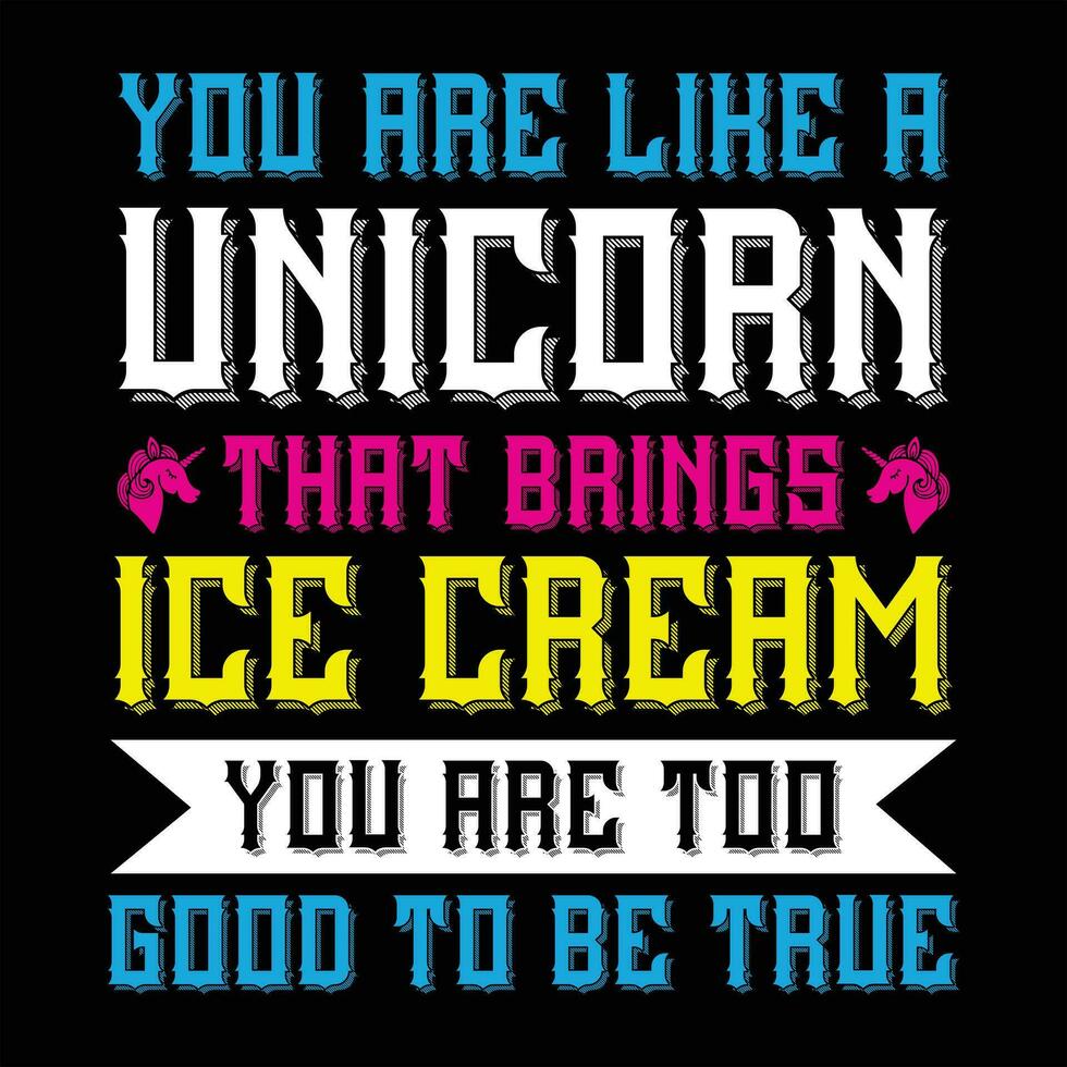 Unicorn T Shirt Design file vector