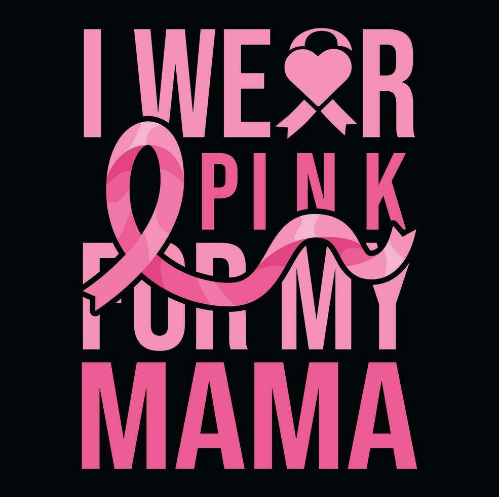 Breast Cancer t-shirt design vector