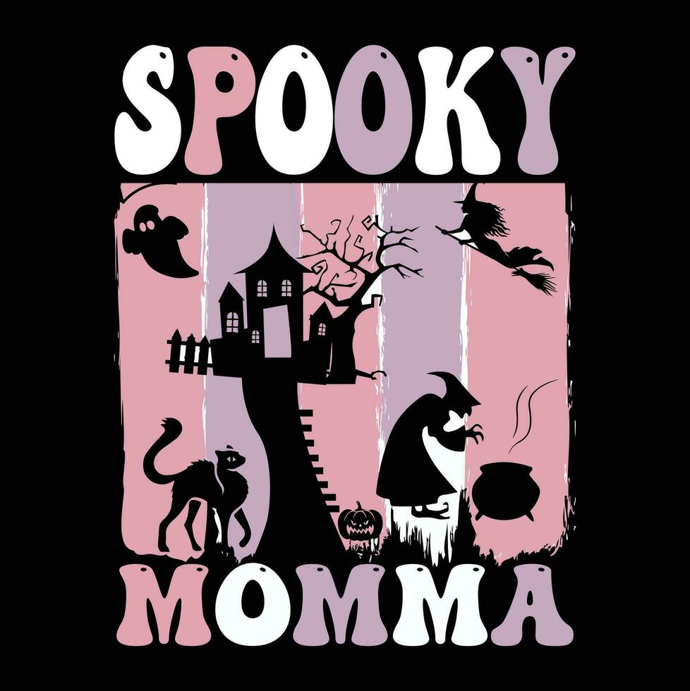 Halloween t-shirt design ,spooky t-shirt design vector