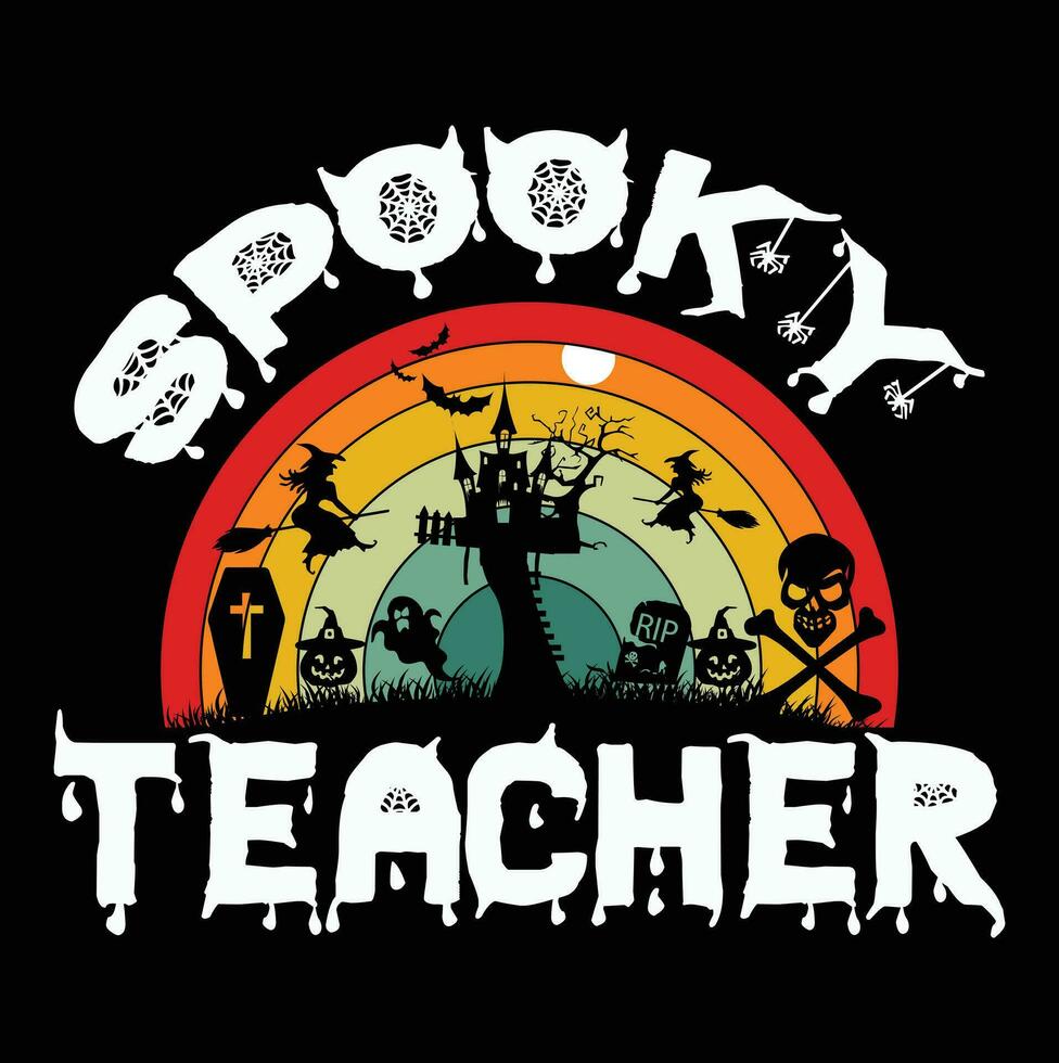 Halloween t-shirt design vector