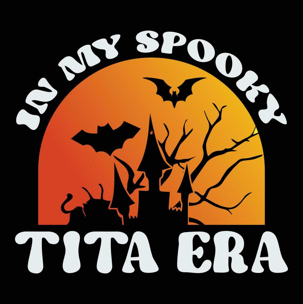 diseño de camiseta de halloween vector