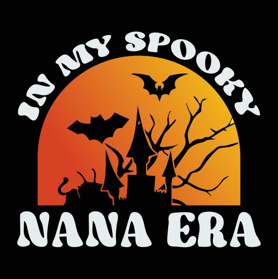 diseño de camiseta de halloween vector