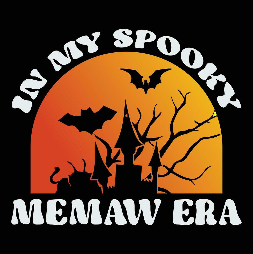 diseño de camiseta de halloween vector