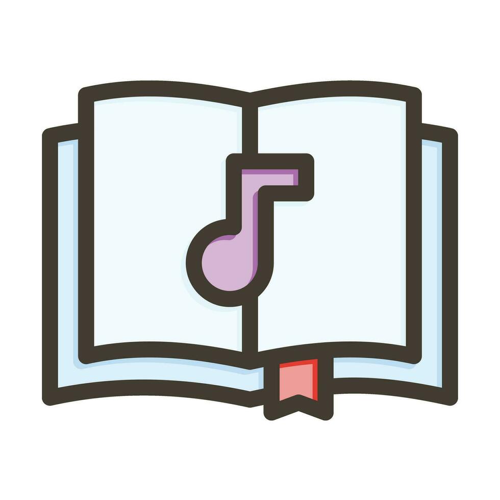 Open Book Vector Thick Line Filled Colors Icon For Personal And Commercial Use.