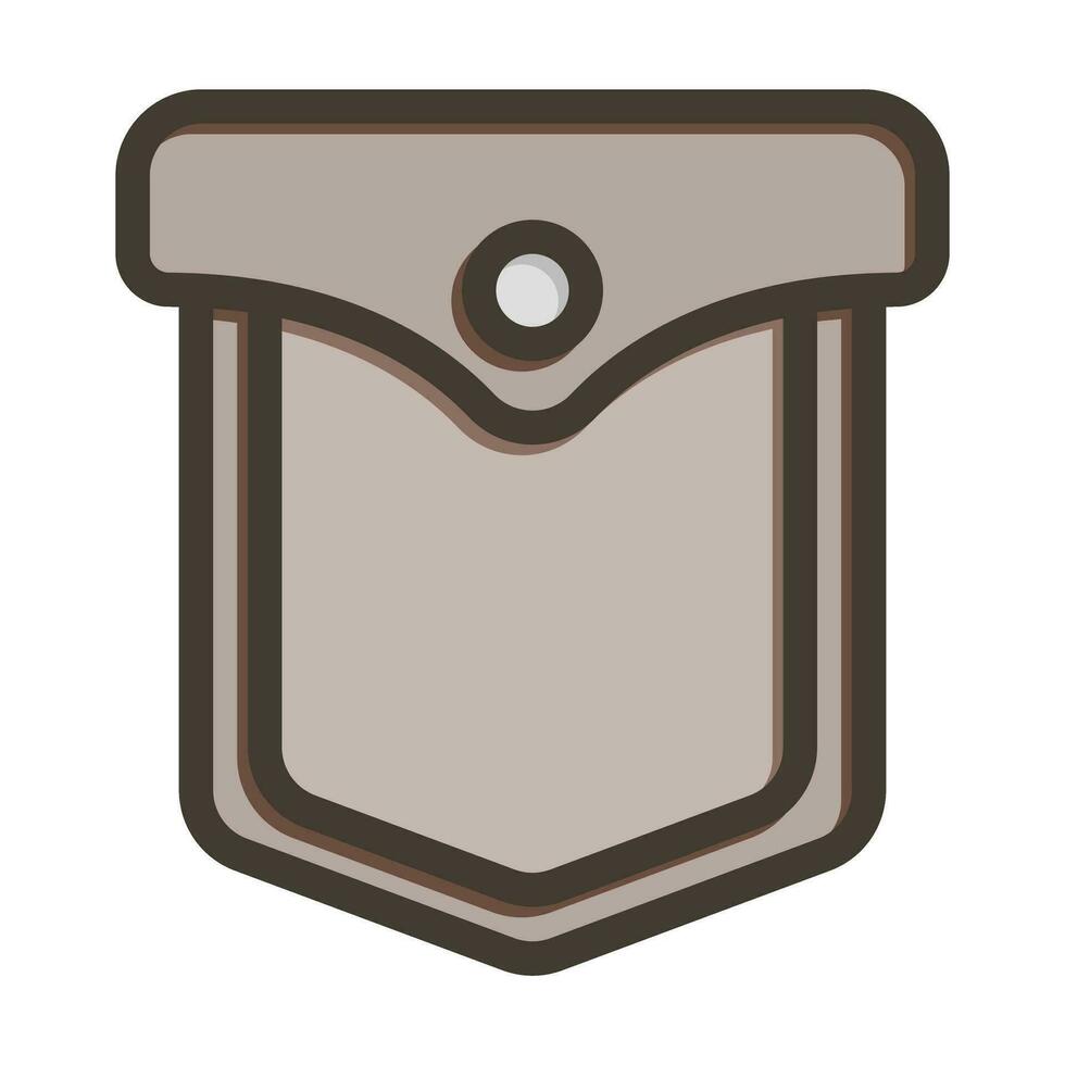 Pocket Vector Thick Line Filled Colors Icon For Personal And Commercial Use.