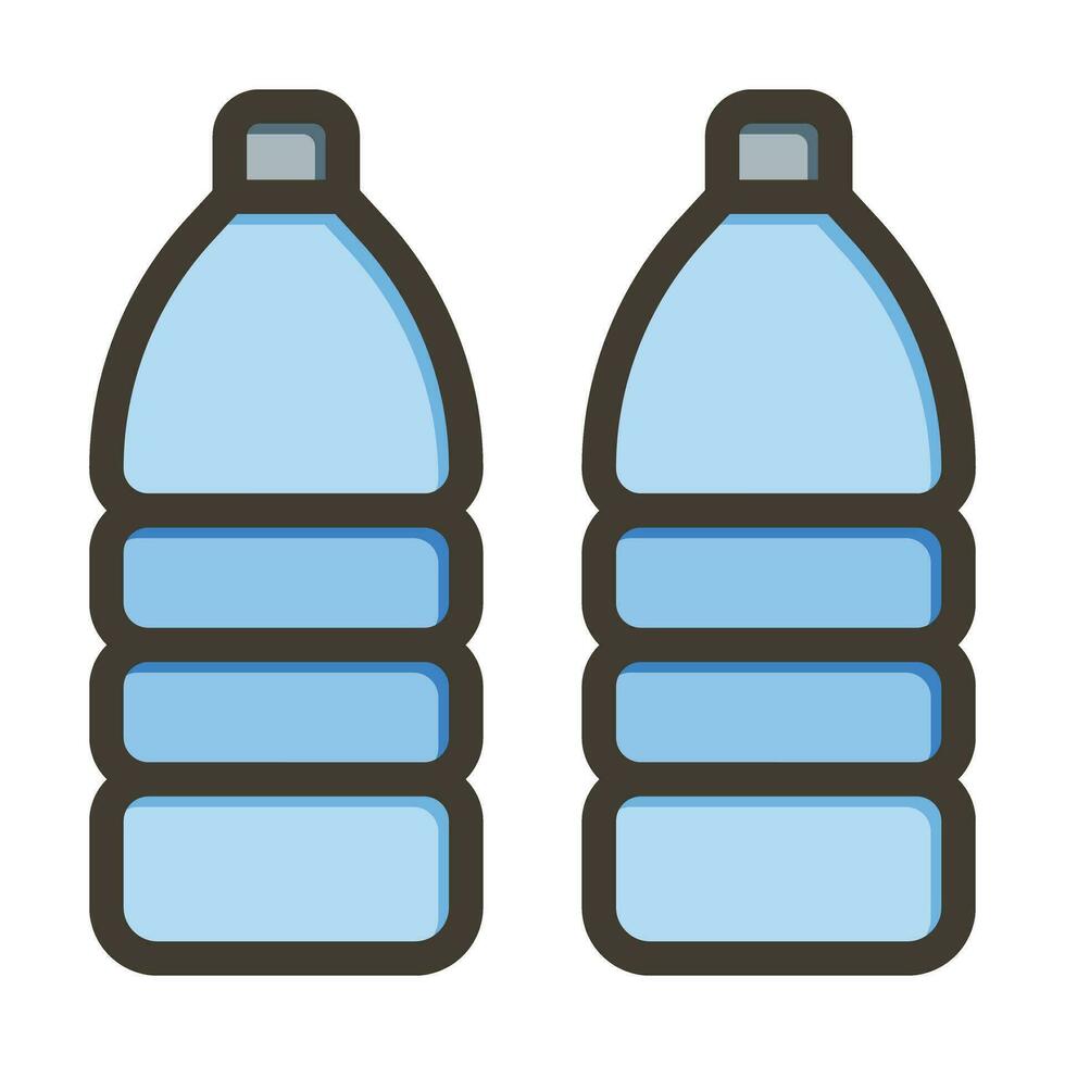 Bottles Vector Thick Line Filled Colors Icon For Personal And Commercial Use.