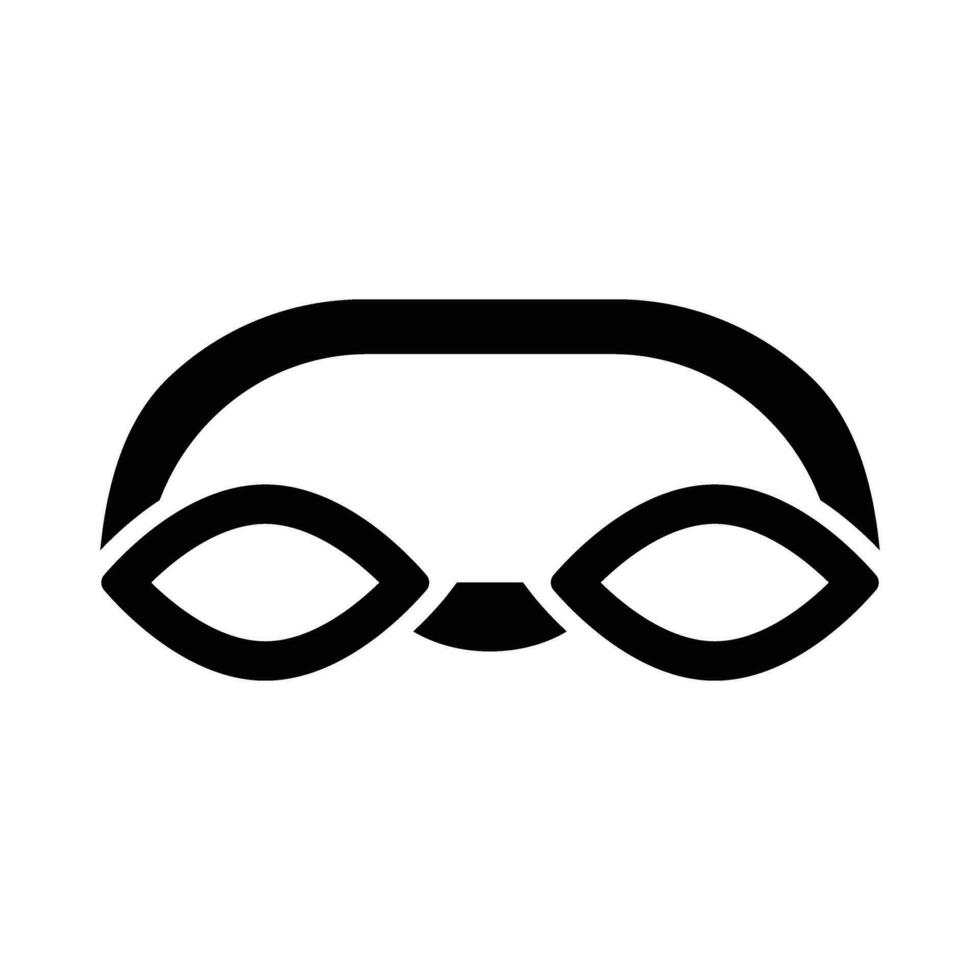 Swimming Glasses Vector Glyph Icon For Personal And Commercial Use.