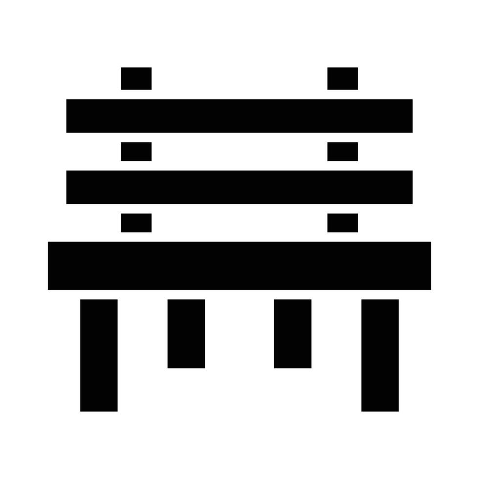 Bench Vector Glyph Icon For Personal And Commercial Use.