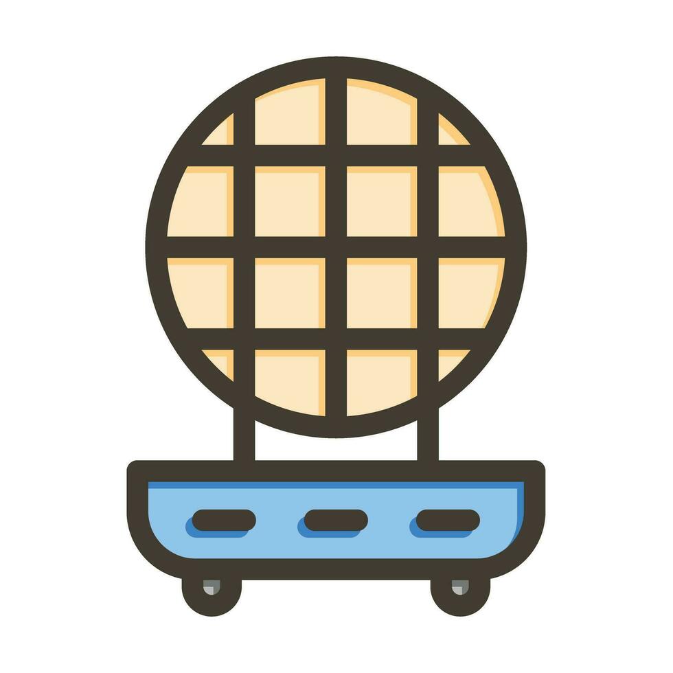 Roti Maker Vector Thick Line Filled Colors Icon For Personal And Commercial Use.