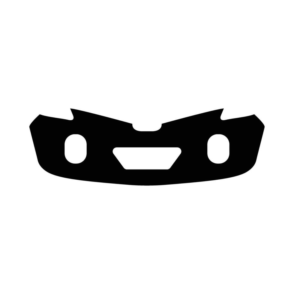 Bumper Vector Glyph Icon For Personal And Commercial Use.