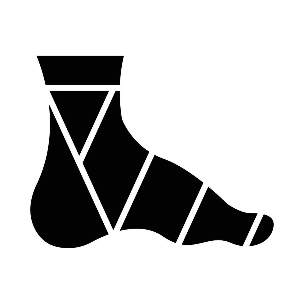 Bandaged Vector Glyph Icon For Personal And Commercial Use.