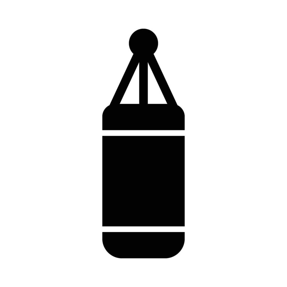 Punching Bag Vector Glyph Icon For Personal And Commercial Use.