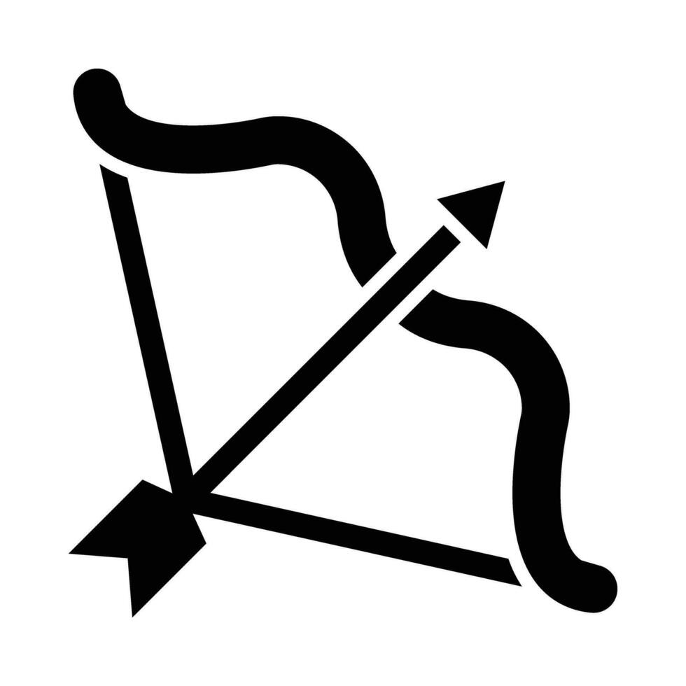 Archery Vector Glyph Icon For Personal And Commercial Use.