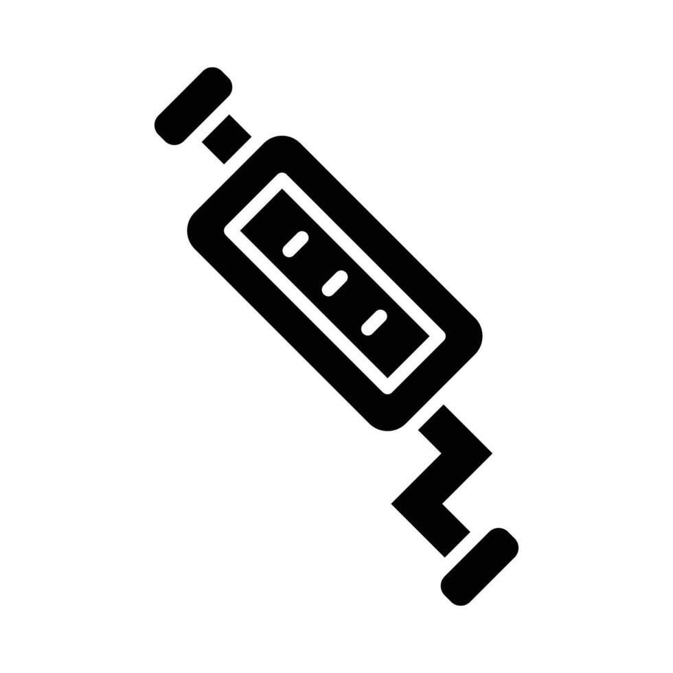 Catalytic Converter Vector Glyph Icon For Personal And Commercial Use.