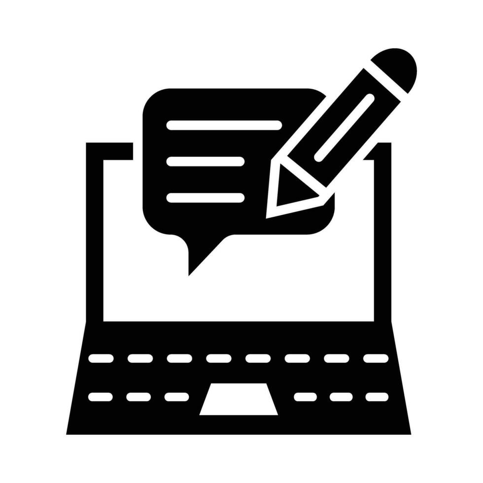 Blog Vector Glyph Icon For Personal And Commercial Use.