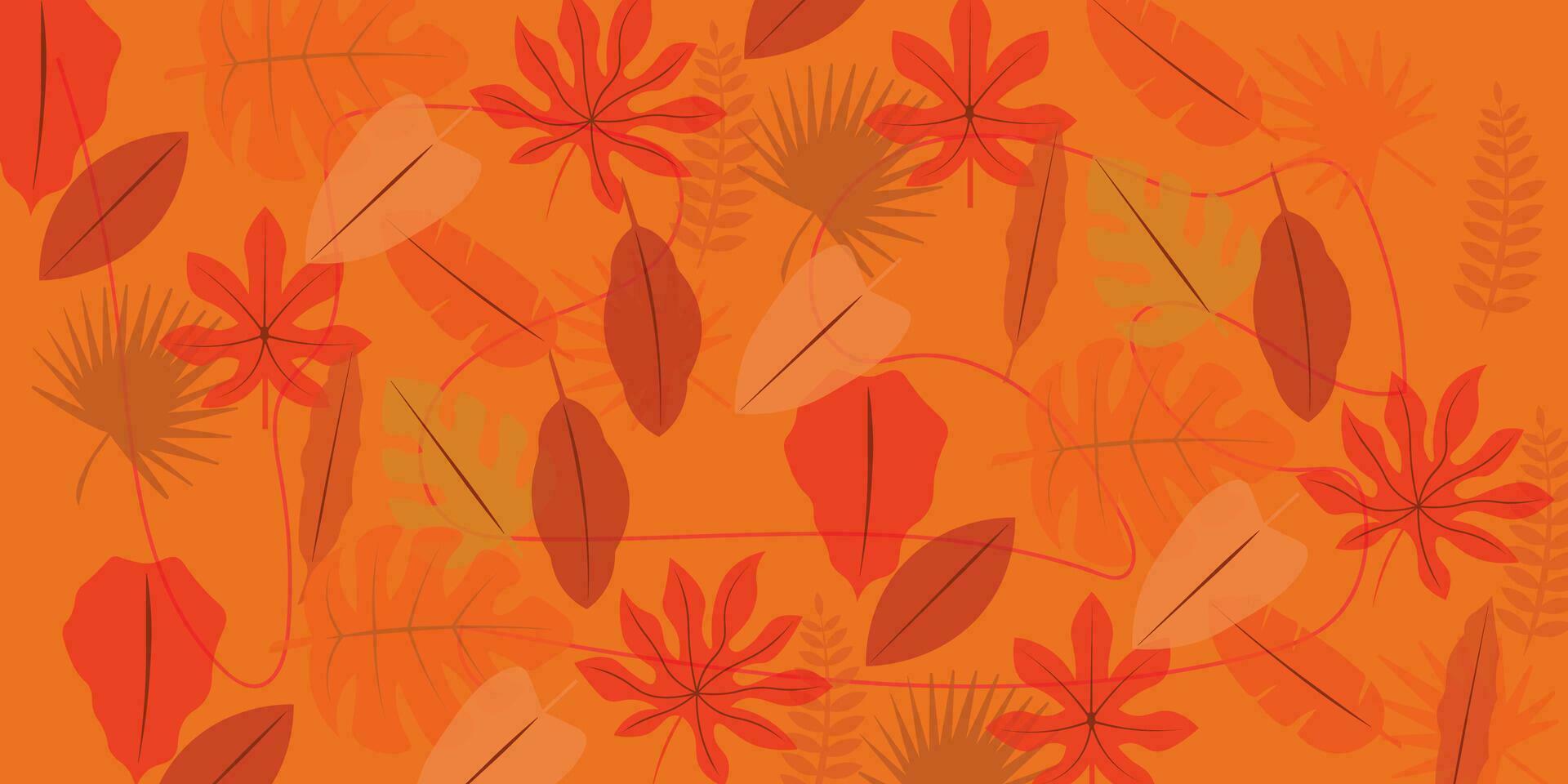 Background design with autumn theme vector