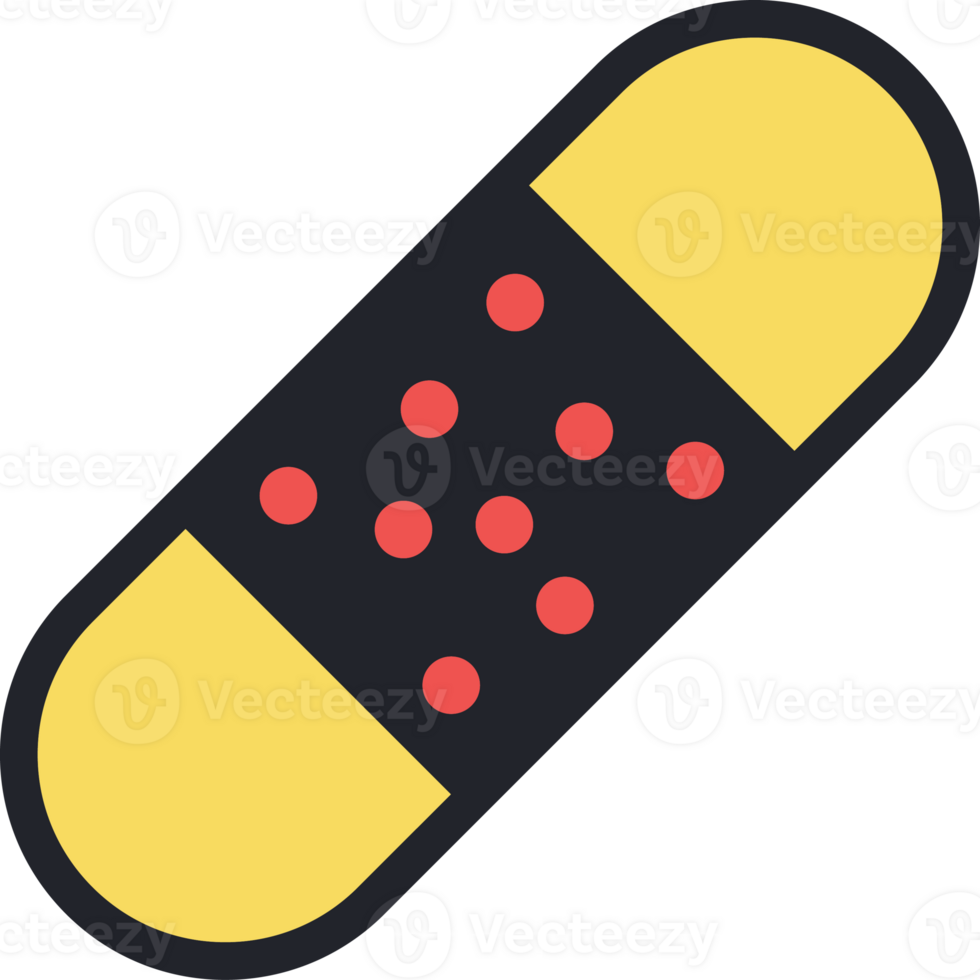 medicinal plaster flat icon. png