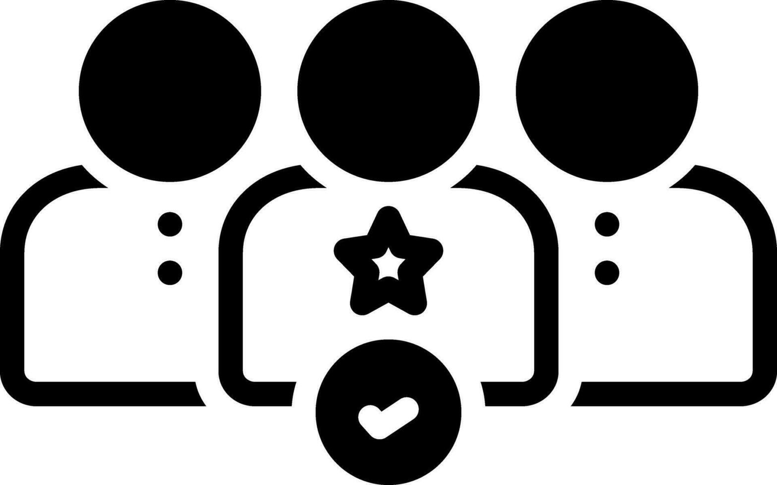 solid icon for nominated vector