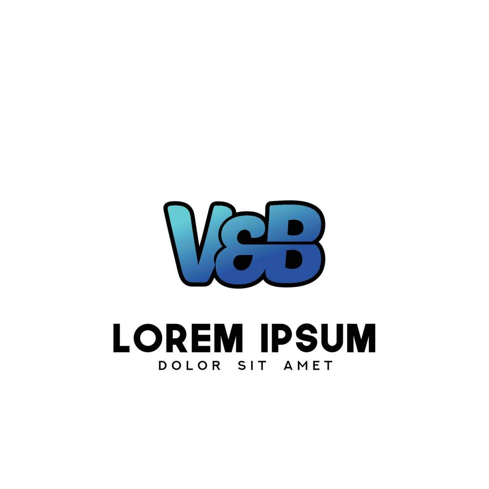 VB Initial Logo Design Vector