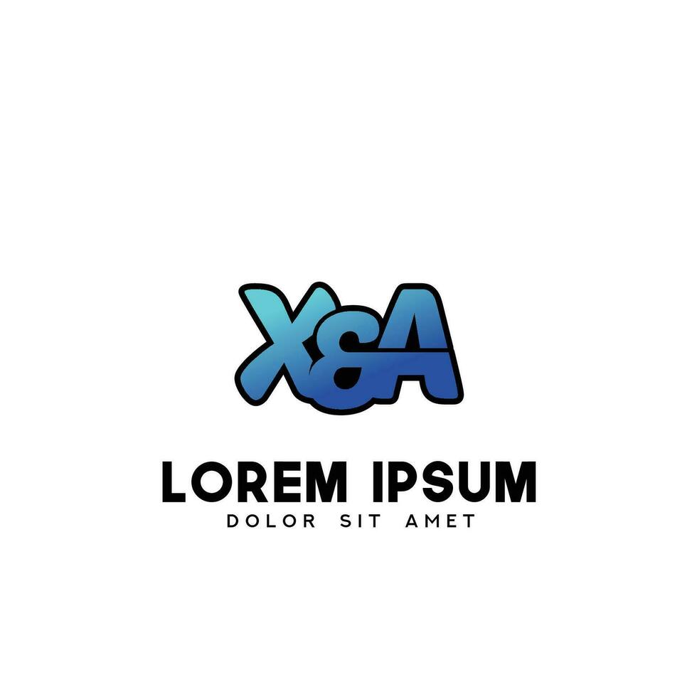 XA Initial Logo Design Vector