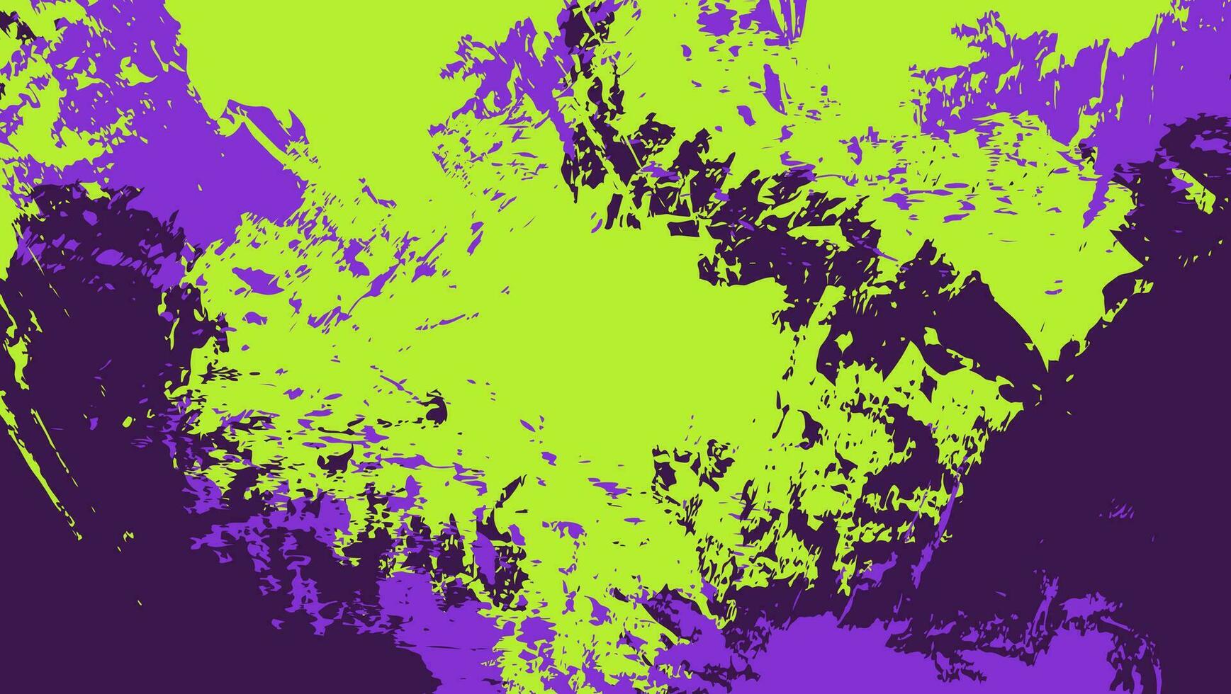 Bright Green Purple Grunge Paint Texture Background Design Template vector