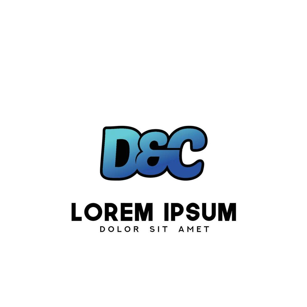DC Initial Logo Design Vector