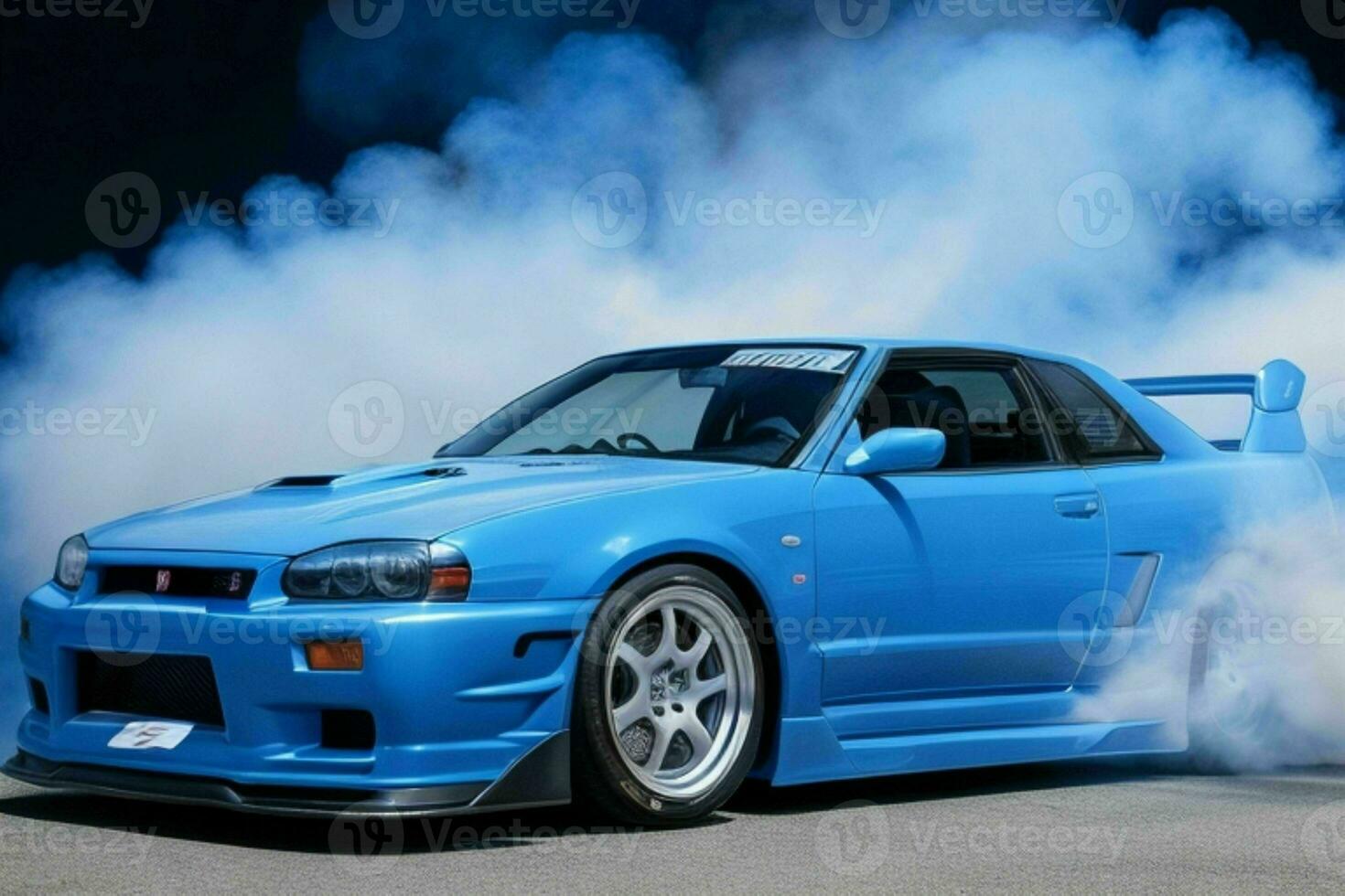 Sport car Nissan Skyline GTR R32 JDM. Generative Ai Pro Photo