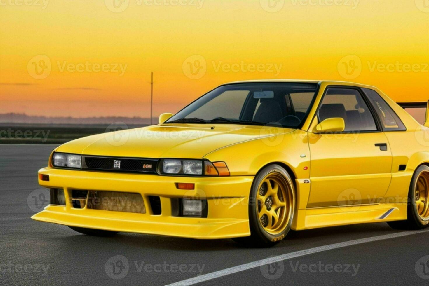 Sport car Nissan Skyline GTR 31 JDM.  AI Generative Pro Photo