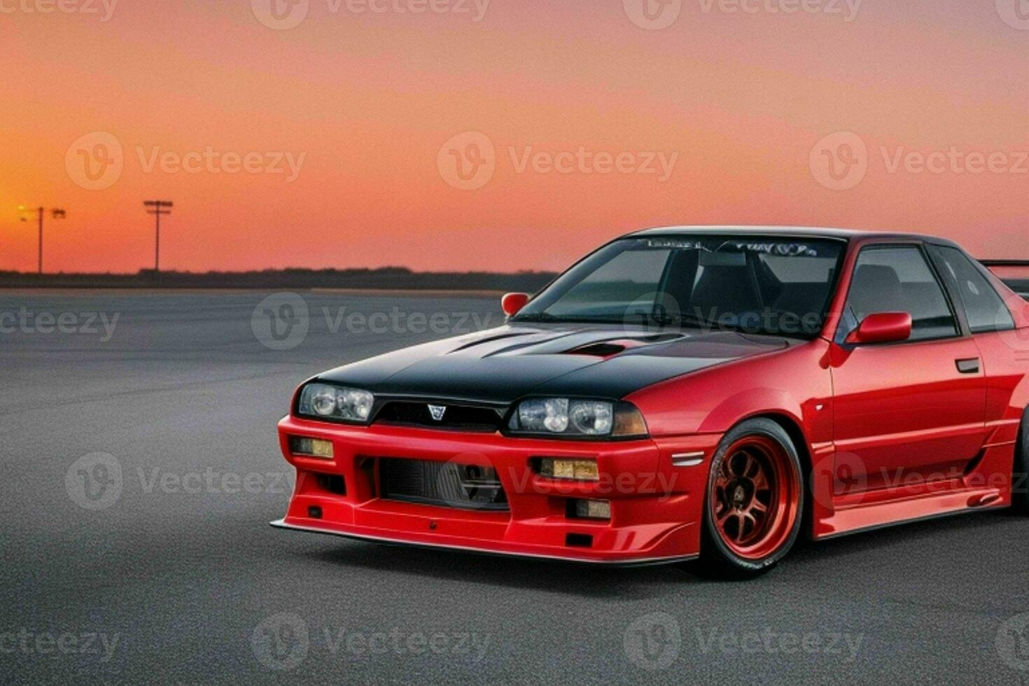 Sport car Nissan Skyline GTR 31 JDM. Generative Ai Pro Photo