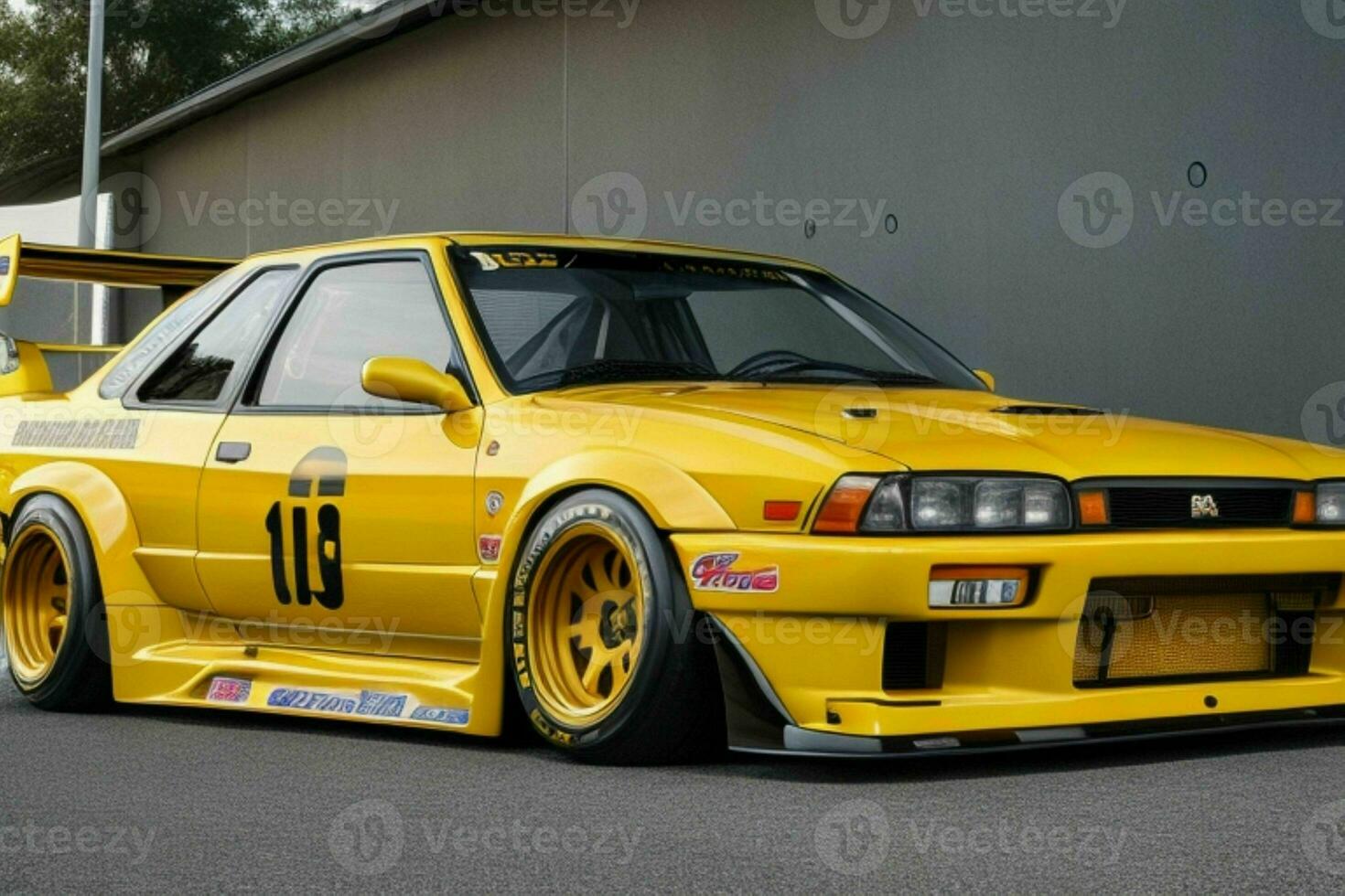 Sport car Nissan Skyline GTR 31 JDM.  AI Generative Pro Photo