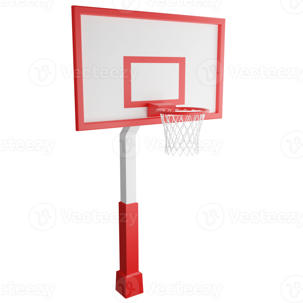 basquetebol postar clipart plano Projeto ícone isolado em transparente fundo, 3d render esporte e exercício conceito png