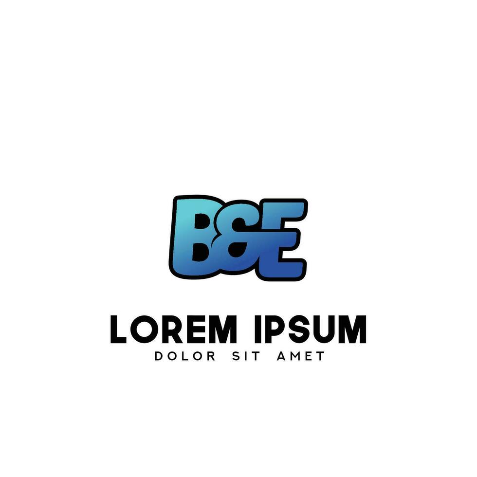 BE Initial Logo Design Vector