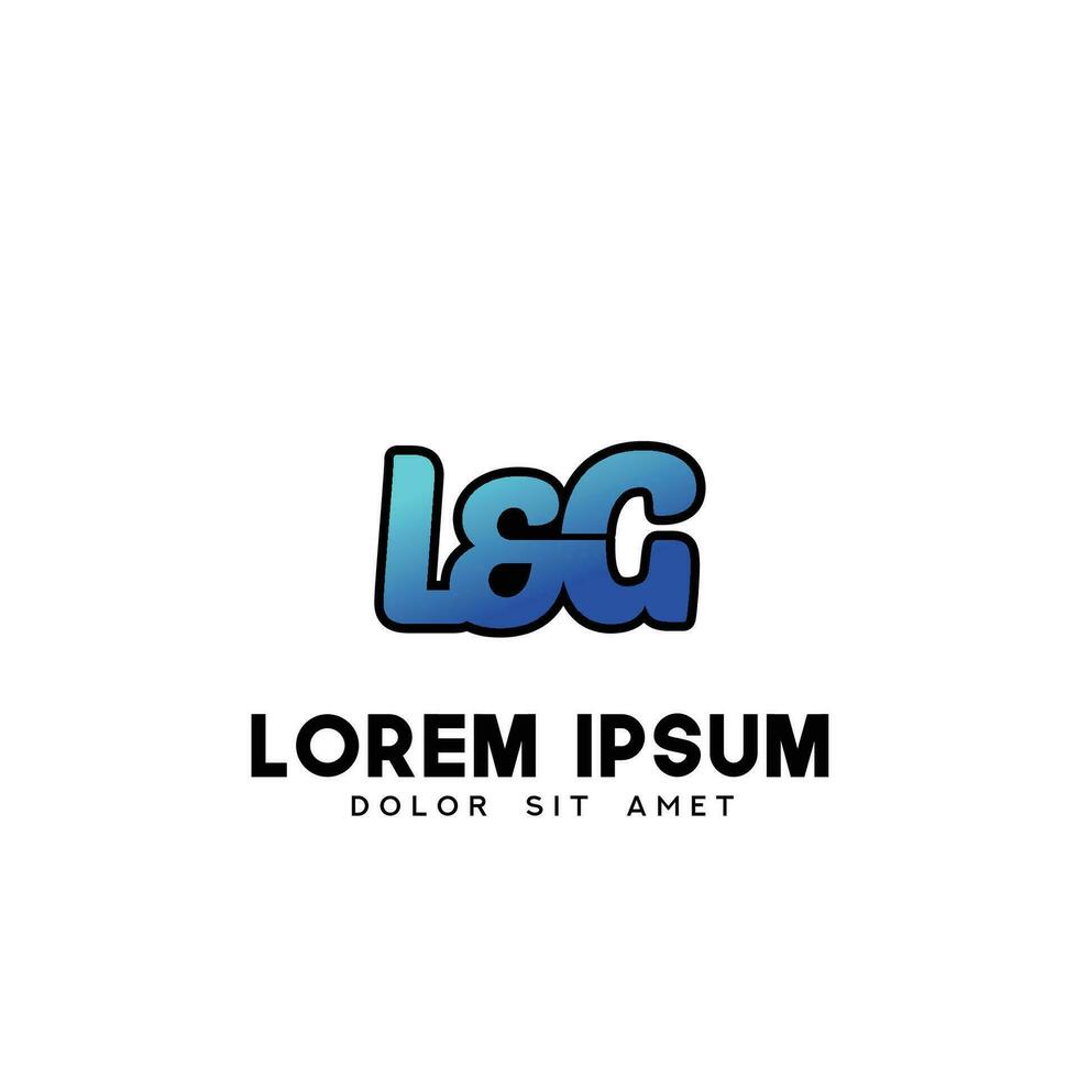 LG Initial Logo Design Vector