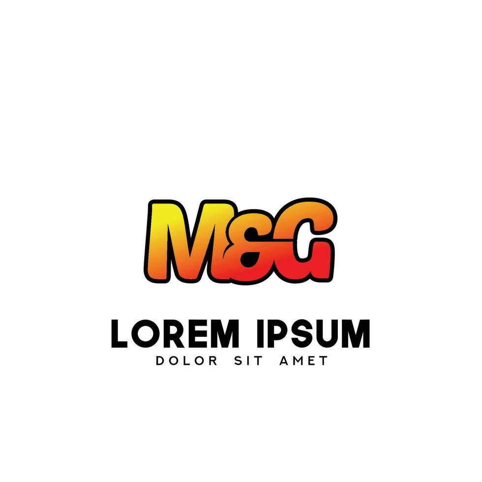 MG Initial Logo Design Vector