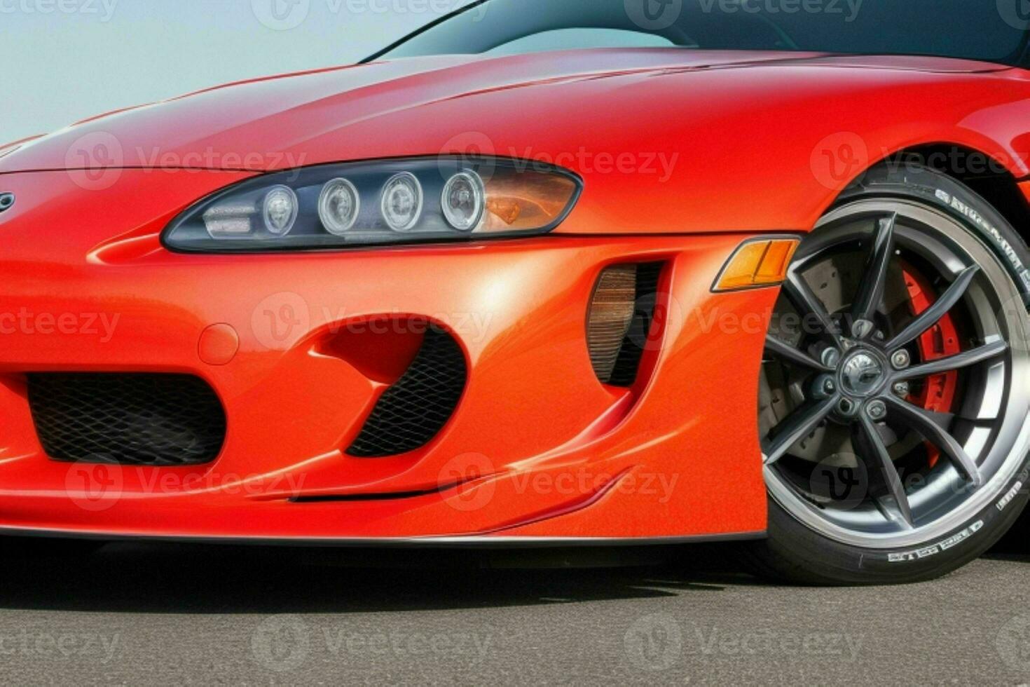 Sport car Toyota Supra JDM.  AI Generative Pro Photo