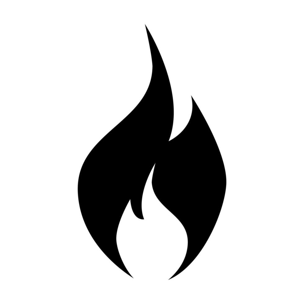 Fire flame icon vector isolate on white background for your web design, logo, UI. illustration