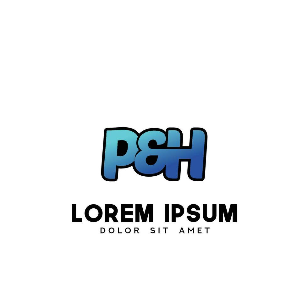 PH Initial Logo Design Vector